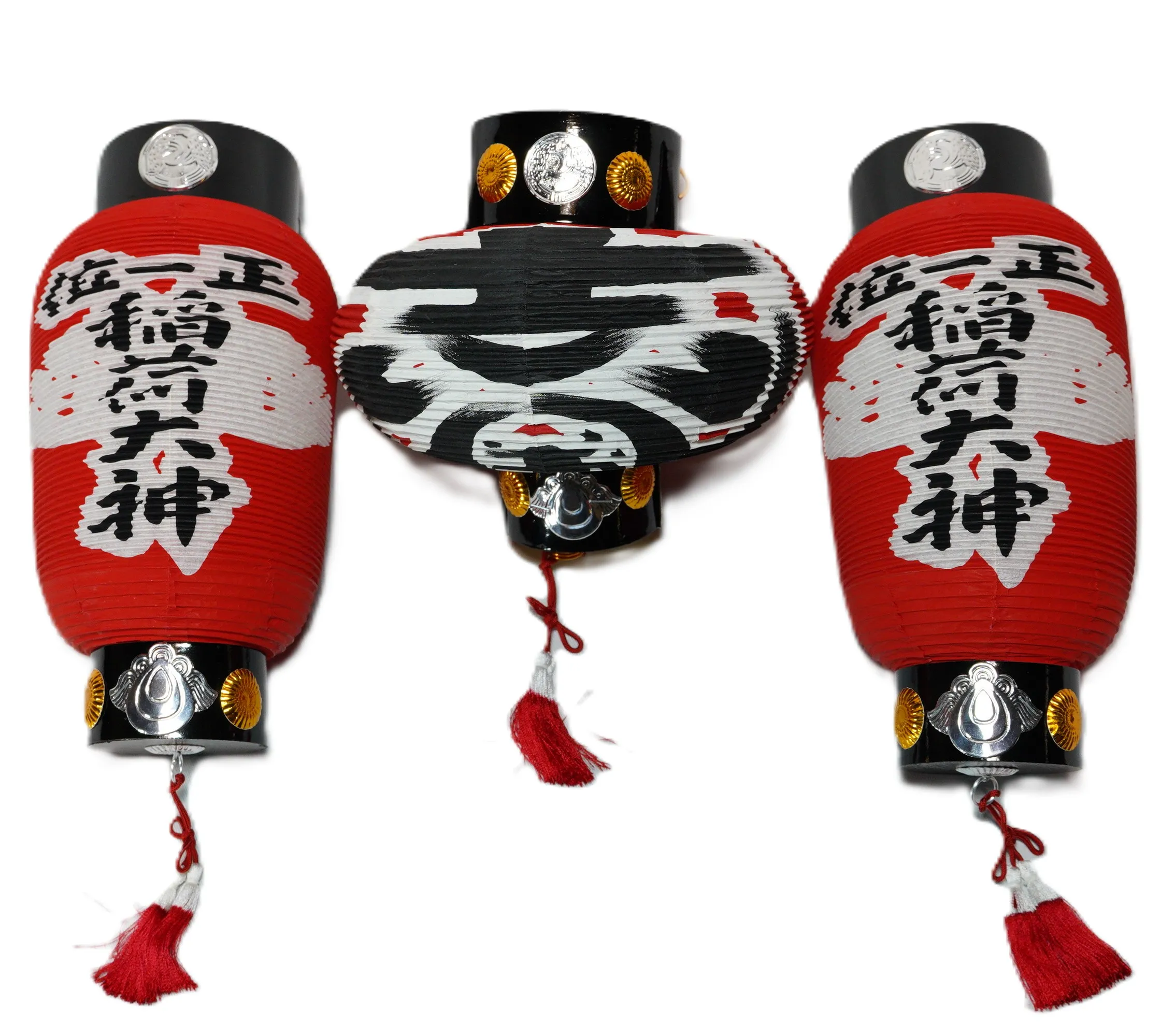 お稲荷様用提灯セット（正一位稲荷大明神） 中１対